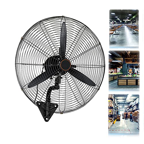 Elektrischer Kühlwandventilator für die Industrie, 3 Geschwindigkeitsstufen, Wandventilatoren, 220 V-50 Hz, kippbarer, oszillierender Rotationsventilator für das Home-Office, Hotel, Studentenwohnhei von YCNLYSSR