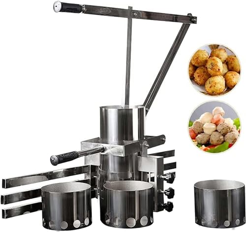 Kommerzielle Frikadellenformmaschine, Manuelle Frikadellenherstellungsmaschine, Professionelle Frikadellenformmaschine, Werkzeug zur Herstellung von Fisch-, Rind- und Schweinebällchen aus Edelstahl von YCNLYSSR