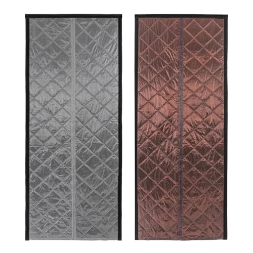 Magnetischer, wärmeisolierter Türvorhang, magnetischer, wärmeisolierter Türvorhang, kälte- und geräuschdicht, geeignet zum Warmhalten oder Kühlen im Raum im Winter und Sommer, 85 x 205 cm (grau) Magnetischer, wärmeisolierter Türvorhang, magnetischer, wärmeisolierter Türvorhang, kälte- und geräuschdicht, geeignet zum Warmhalten oder Kühlen im Raum im Winter und Sommer, 85 x 205 cm (grau) von YCNLYSSR