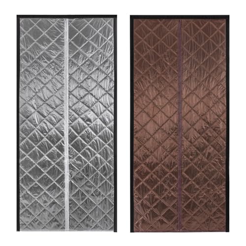 Magnetischer, wärmeisolierter Türvorhang, magnetischer, wärmeisolierter Türvorhang, kälte- und geräuschdicht, geeignet zum Warmhalten oder Kühlen im Raum im Winter und Sommer, 95 x 210 cm (Kaffee) Magnetischer, wärmeisolierter Türvorhang, magnetischer, wärmeisolierter Türvorhang, kälte- und geräuschdicht, geeignet zum Warmhalten oder Kühlen im Raum im Winter und Sommer, 95 x 210 cm (Kaffee) von YCNLYSSR