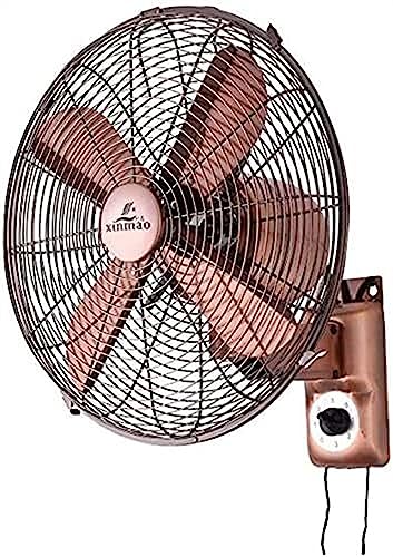Oszillierender Ventilator zur Wandmontage mit Fernbedienung – Industrie-Stil, Kupfermotor, 3 einstellbare Stufen, Weitwinkel-Luft – Ventilator in Gewerbequalität für Zuhause, Büro oder Garage Oszillierender Ventilator zur Wandmontage mit Fernbedienung – Industrie-Stil, Kupfermotor, 3 einstellbare Stufen, Weitwinkel-Luft – Ventilator in Gewerbequalität für Zuhause, Büro oder Garage von YCNLYSSR