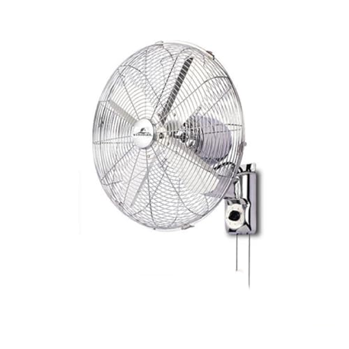 Oszillierender Wandventilator aus Metall, Retro-Wandventilator mit 3 Geschwindigkeiten, mechanisch/ferngesteuert, Wandventilator mit oszillierendem Kopf links und rechts für Außenventilatoren in Ind von YCNLYSSR
