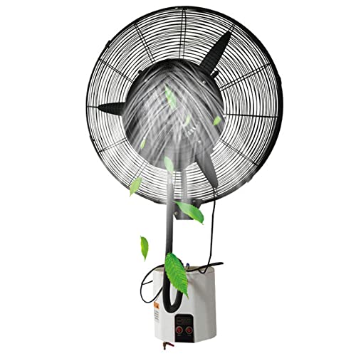 Um 90° oszillierender Nebelventilator für den Außenbereich, 3-stufiger Wandventilator, wasserdichter Sprühkühlventilator, robuster gewerblicher Ventilator für den Außenbereich von Restaurants (71 cm von YCNLYSSR