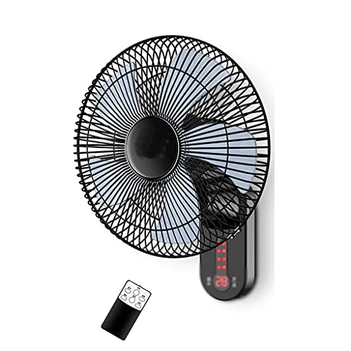 Wandventilator, oszillierend, 16 Zoll, 3-fädig, großer Wind-Wandventilator, elektrischer Wandventilator, leiser Wandventilator mit Schüttelkopf für gewerbliche und industrielle Haushalte, mit Fernbe von YCNLYSSR