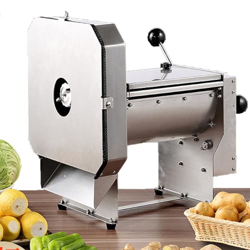 YCNLYSSR 0–10 mm/0–0,4 Zoll kommerzieller Zwiebelschneider, Kartoffelchipsschneider, Süßkartoffelschneider, Tomatenschneidemaschine, Feinkostschneider, Gemüse-/Obst-Jerky-Fleischschneider, Edelstahl von YCNLYSSR