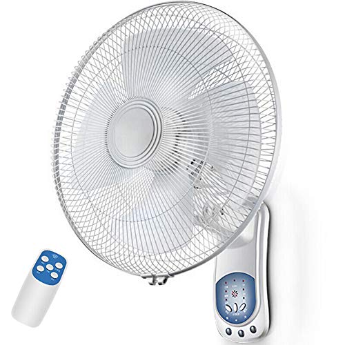 YCNLYSSR 16 Zoll Wandmontierter Oszillationsventilator mit 80-Grad-Oszillation, 3 Geschwindigkeitseinstellungen, Einstellbarer Neigung, leiser Betrieb von YCNLYSSR