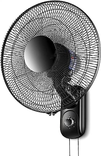 YCNLYSSR 16" oszillierender Wandventilator, Industrieller Wandventilator mit Fernbedienung, elektrischer Kühlventilator mit 3 Geschwindigkeiten für Home Office Commercial, Fernbedienung (mechanisch) von YCNLYSSR