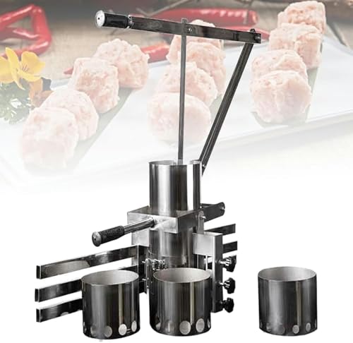 YCNLYSSR Automatische Frikadellenformmaschine, kommerzielle Frikadellenformmaschine, manuelle Frikadellenherstellung, höhenverstellbarer Edelstahlständer, für Küche, Restaurants von YCNLYSSR