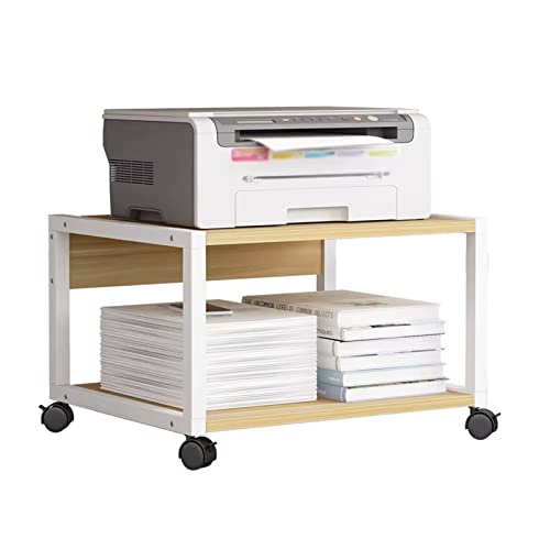 YCNLYSSR Druckerständer Druckerständer Untertisch-Druckerständer Büro Beweglicher Druckertisch mit 4 Rädern und Verriegelungsmechanismus für Mini-3D-Drucker Schreibtischdrucker von YCNLYSSR