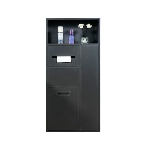 YCNLYSSR Duschnische aus Edelstahl, Einbauregal für Badezimmer mit Schwingeimer und Mülleimer für Toilettenpapier und Abfall. von YCNLYSSR