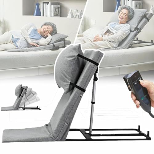 YCNLYSSR Elektrische Hebebett-Rückenlehne, Kissenheber, verstellbare Matratze, Rückenstütze mit abnehmbaren Bettgittern zur Unterstützung der Nacken- und Lendenwirbelsäule von YCNLYSSR