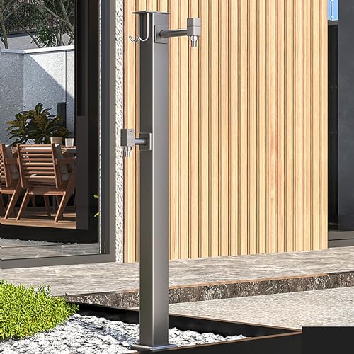 YCNLYSSR Frostsicherer Wasserhahn, vertikale Garten-Wassersäule, freistehender Schlauchständer, frostfreier Außenwasserhahn, Außenwasserhahnpfosten (Größe: C, 80 cm, Wassereinlass unten) von YCNLYSSR