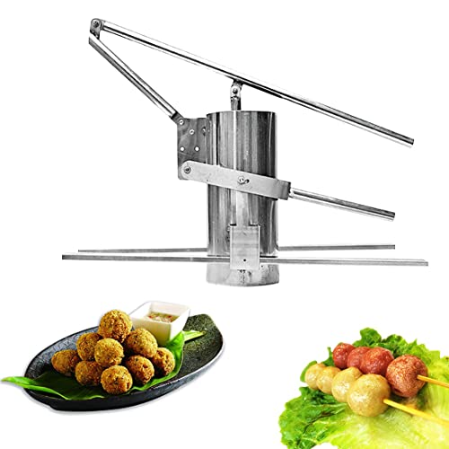YCNLYSSR Kommerzielle manuelle Frikadellenformmaschine, manuelles Kroketten-Garnelen-Frikadellenwerkzeug, Edelstahlwerkzeug zur Herstellung von Fisch-Rindfleisch-Schweinefleischbällchen (25 mm) von YCNLYSSR