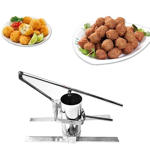 YCNLYSSR Kommerzielle manuelle Frikadellenformmaschine, professionelle Frikadellenformmaschine, Werkzeug zur Herstellung von Fisch-, Rind- und Schweinebällchen aus Edelstahl, 25 mm von YCNLYSSR