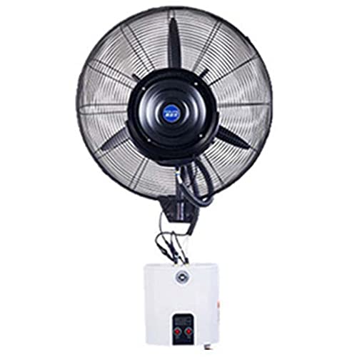 YCNLYSSR Kühlventilator mit Nebel, 60° oszillierender Wandnebelventilator, Nebelventilatoren für Industriewerkstätten, Garagen und Scheunenarbeitsplätze mit 3 Windmodi (81 cm) von YCNLYSSR
