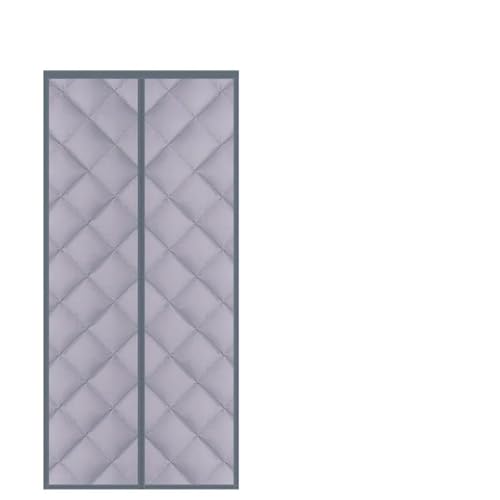 YCNLYSSR Thermo-Türvorhänge für den Winter, kälteisolierende Vorhänge für die Haustür, magnetisch, warm, isoliert, Thermo-Türvorhang für Schlafzimmer (grau, 100 x 200 cm) von YCNLYSSR