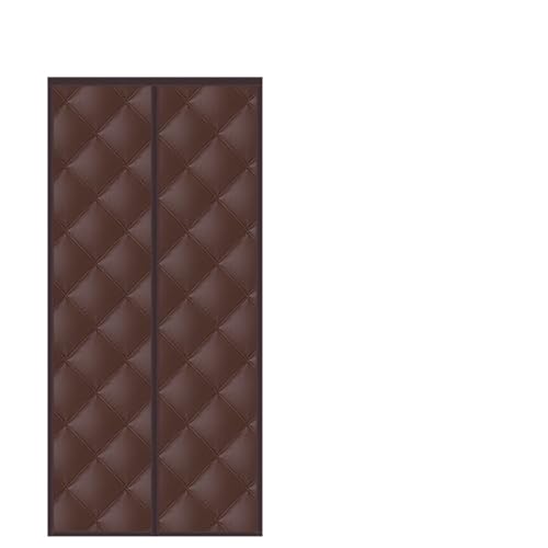 YCNLYSSR Thermo-Türvorhänge für den Winter, kälteisolierende Vorhänge für die Haustür, magnetisch, warm, isoliert, Thermo-Türvorhang für das Schlafzimmer (Kaffee, 110 x 210 cm) von YCNLYSSR