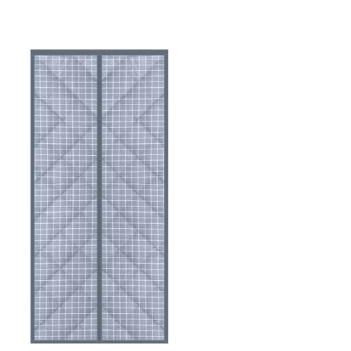 YCNLYSSR Thermo-Türvorhänge für den Winter, kälteisolierende Vorhänge für die Haustür, magnetisch, warm, isoliert, Thermo-Türvorhang für das Schlafzimmer (grau kariert, 100 x 200 cm) von YCNLYSSR