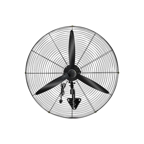 YCNLYSSR Wandventilator, 120° oszillierender Wandventilator, 3 Geschwindigkeitsstufen, Haushalt, Gewerbe, Energiesparende Industrieventilatoren, 3 Flügel (55 x 66 cm) von YCNLYSSR