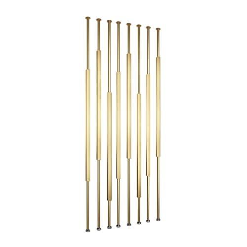 7-teiliger Raumteiler mit verstellbaren Beinen for Raumteiler, kein Bohren erforderlich(Black,120cm/47.2in/3.93ft) von YCOVSFP