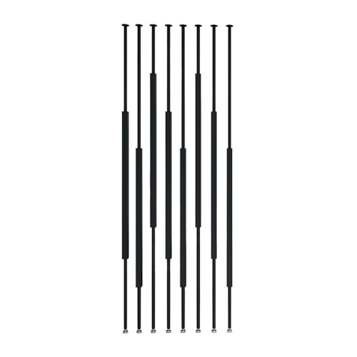 8-teiliges Höhenverstellbares Trennwandsystem for Das Wohnzimmer, Hohle Dekorative Säule, Geeignet for Badezimmer, Und Eingangsbereiche(Black,300cm/118.11in/9.84ft) von YCOVSFP
