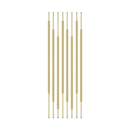 8-teiliges Höhenverstellbares Trennwandsystem for Das Wohnzimmer, Hohle Dekorative Säule, Geeignet for Badezimmer, Und Eingangsbereiche(Gold,300cm/118.11in/9.84ft) von YCOVSFP
