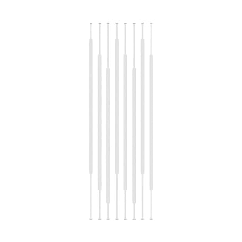 8-teiliges Höhenverstellbares Trennwandsystem for Das Wohnzimmer, Hohle Dekorative Säule, Geeignet for Badezimmer, Und Eingangsbereiche(White,145cm/57in/4.75ft) von YCOVSFP
