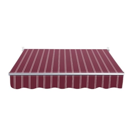 Ersatz-Markisenstoff, Einziehbare Markise, Terrassentür- Und Fenstermarkise, Segeltuch-Polyester-Markise Mit UV-Schutz for Terrasse, Deck, Balkon, Wohnmobil (Size : L11.5xW8.2ft) von YCOVSFP