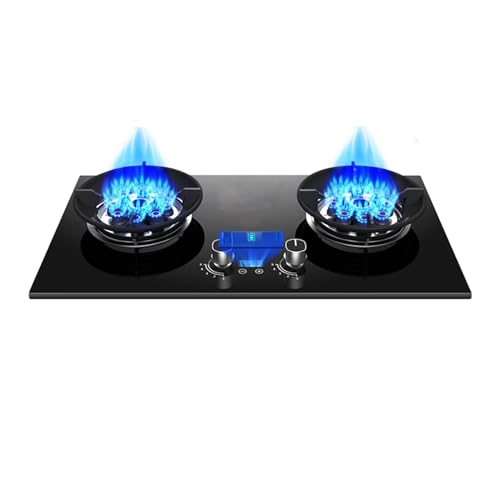 Gasherd, 2 Brenner, 180-Minuten-Timer (beidseitig Unabhängig), 5,0/5,2 KW, Schutzvorrichtung Gegen Versehentliches Durchbrennen(LPG) von YCOVSFP