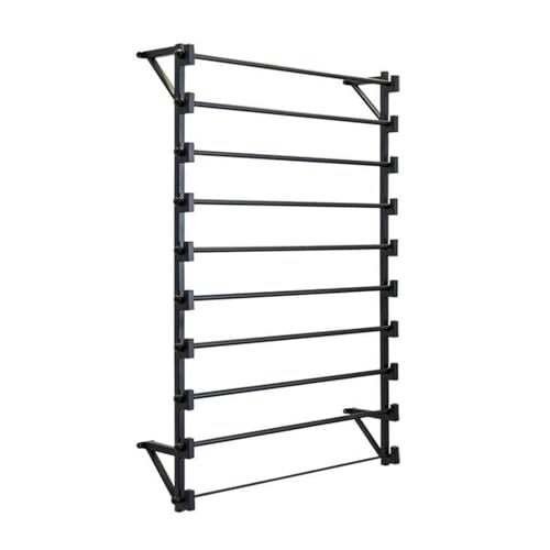 YCOVSFP 10-stufiger Metallband-Organizer Zur Wandmontage, Großes Kommerzielles Stoffrollen-Präsentationsregal for Fensterfolien, Tapeten, Vorhänge(120x80x20cm) von YCOVSFP