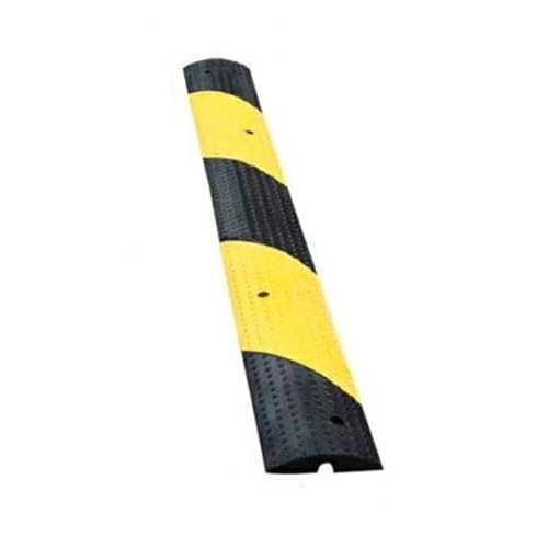 YCOVSFP Bodenschwellen, Gelbe Und Schwarze Bodenschwellen Aus Gummi, Geeignet for Asphaltbeton-Kiesauffahrten Im Innen- Und Außenbereich von YCOVSFP