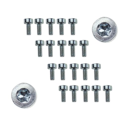 Rasenmäherteile 20 Stück T27 M5x12 Spline-Schraube passend for Stihl Oleo-Mac for Dolmar for Makita Kettensäge Freischneider Gebläse Kantenschneider Heckenschere Scheibenschneider von YCSOZMM