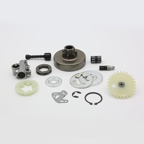 Rasenmäherteile 3/8" Kupplungstrommel Kettenrad Felge Ölpumpe Filter Linie Unterlegscheibe Reparatursatz for Stihl MS380 MS381 MS 038 381 380 Fällkettensägenteile von YCSOZMM