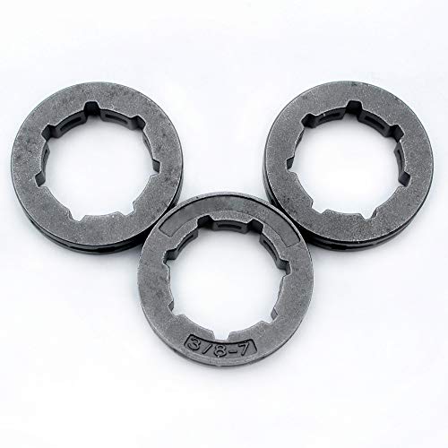 Rasenmäherteile 3 Stück FELGENKETTENRAD 3/8"-7T Passend für 034 MS360 MS361 MS362 038 042 048 044 045 MS440 056 Kettensäge Ersatz 0000 642 1223 Rasenmäherteile 3 Stück FELGENKETTENRAD 3/8"-7T Passend für 034 MS360 MS361 MS362 038 042 048 044 045 MS440 056 Kettensäge Ersatz 0000 642 1223 von YCSOZMM