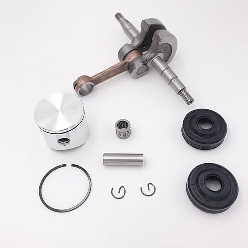 Rasenmäherteile 38mm Kolben Kurbelwelle Kurbellager Öldichtungen Kit for HUSQVARNA 136 137 141 142 Kettensäge Motor Motorteile 530029794(Hus137 38mm) von YCSOZMM