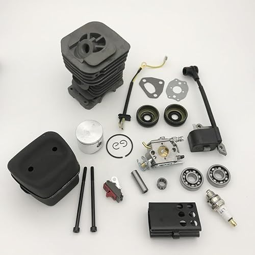 Rasenmäherteile 40mm Zylinder Kolben Vergaser Schalldämpfer Zündspule Kit for Husqvarna 142 141 137 136 Kettensäge Motor Rebuild Ersatzteile Rasenmäherteile 40mm Zylinder Kolben Vergaser Schalldämpfer Zündspule Kit for Husqvarna 142 141 137 136 Kettensäge Motor Rebuild Ersatzteile von YCSOZMM