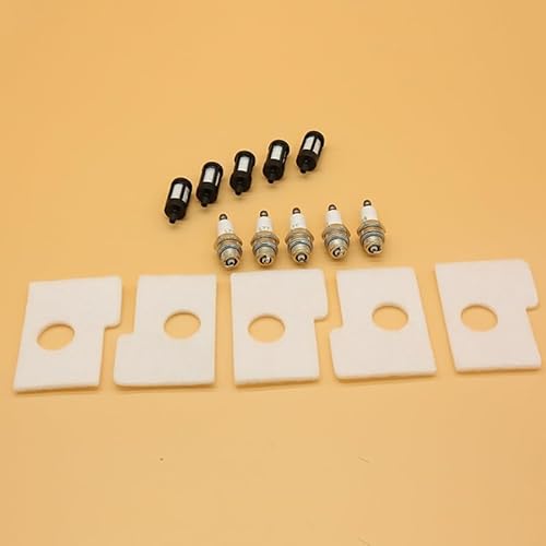 Rasenmäherteile 5 Stück LUFTFILTER ZÜNDKERZE PASSEND for STIHL 017 018 MS170 MS180 MS 170 180 REPL 11301240801 KETTENSÄGENMOTOR ERSATZTEILE von YCSOZMM