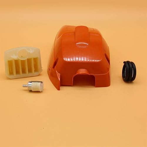Rasenmäherteile Obere Zylinderabdeckung, Luftfilter, Kraftstofffilterschlauch, passend for HUSQVARNA 340 345 350 Gas-Kettensägenteile 503910501/537024002 von YCSOZMM