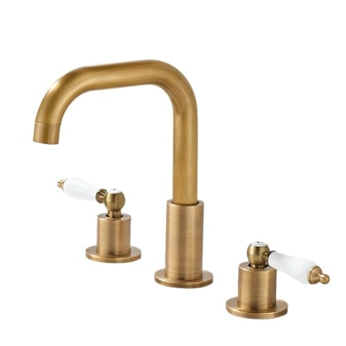 3 Loch Bad taps Vintage 3 Loch Basin Haken Antik mit Doppelgriff 360 ° Rotation, Big Bend C. LWX 3 Loch Bad taps Vintage 3 Loch Basin Haken Antik mit Doppelgriff 360 ° Rotation, Big Bend C. LWX von YCVAWEOD