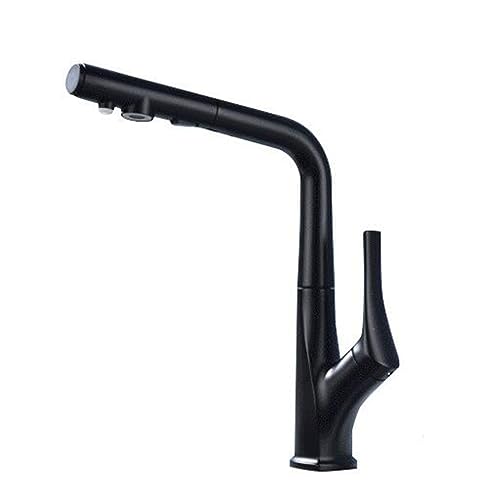 3-Wege-Küche Hahn mit Auszugspray, Wasserfilter Tap Messing Küchenhahn Tippen Sie auf Multifunktions-Wasserfilter Tippen Sie heraus. LWX von YCVAWEOD