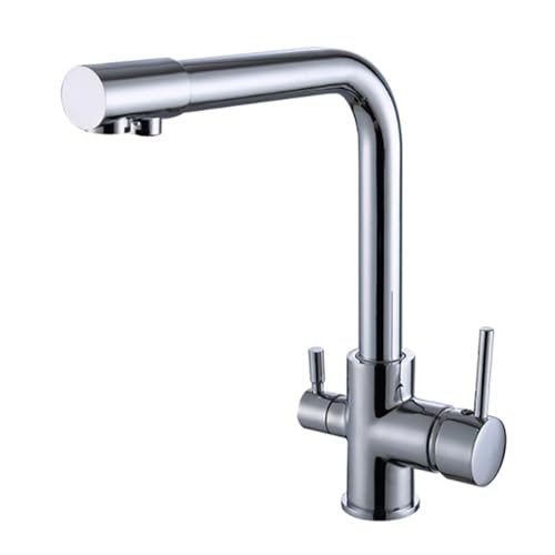 3-Wege-Küche Tap Filter Tippen Sie 3 Wege Tri-Flow Wasser Küchenspüle Mixer Tap Trinkwasser Tippen Sie auf Triflow Küchenhahn mit 2 Griffen schwarz LWX 3-Wege-Küche Tap Filter Tippen Sie 3 Wege Tri-Flow Wasser Küchenspüle Mixer Tap Trinkwasser Tippen Sie auf Triflow Küchenhahn mit 2 Griffen schwarz LWX von YCVAWEOD