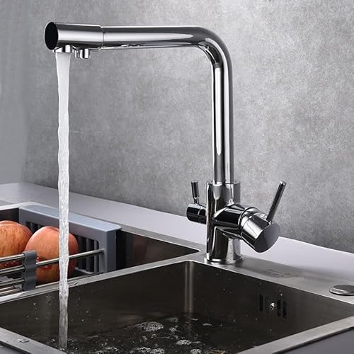 3 -Wege -Küchenhahn mit Wasserfilter 360 ° Drehung 3 Wege Küchenhahn 3 in 1 Mixer Hahn für Wasserfilter Küchenmischer Taps 1 Loch Messing Gold, Schwarz Ancient LWX 3 -Wege -Küchenhahn mit Wasserfilter 360 ° Drehung 3 Wege Küchenhahn 3 in 1 Mixer Hahn für Wasserfilter Küchenmischer Taps 1 Loch Messing Gold, Schwarz Ancient LWX von YCVAWEOD