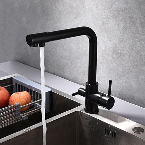 YCVAWEOD 3 -Wege -Küchenhahn mit Wasserfilter 360 ° Drehung 3 Wege Küchenhahn 3 in 1 Mixer Hahn für Wasserfilter Küchenmischer Taps 1 Loch Messing Gold, Schwarz Ancient LWX YCVAWEOD 3 -Wege -Küchenhahn mit Wasserfilter 360 ° Drehung 3 Wege Küchenhahn 3 in 1 Mixer Hahn für Wasserfilter Küchenmischer Taps 1 Loch Messing Gold, Schwarz Ancient LWX von YCVAWEOD