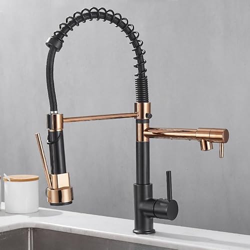 3 -Wege -Küchenhahn mit Wasserfilter Edelstahlmischer Taps 2 Modi Dual Hebel heißes kaltes Wasser gebürstet LWX 3 -Wege -Küchenhahn mit Wasserfilter Edelstahlmischer Taps 2 Modi Dual Hebel heißes kaltes Wasser gebürstet LWX von YCVAWEOD