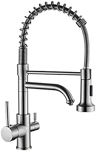 3 -Wege -Küchenhahnauszugsprühküchenmischer -Zapfhähne mit Filtersystem Chrom Finish LWX 3 -Wege -Küchenhahnauszugsprühküchenmischer -Zapfhähne mit Filtersystem Chrom Finish LWX von YCVAWEOD