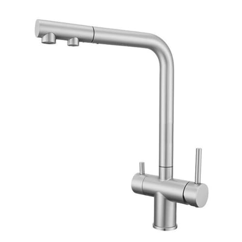 3-Wege-Küchenspüle Tippen Sie auf Ausziehküche Tap Edelstahl 2 Griffe 3 Wege Küchenmixer Tap-Pushed LWX 3-Wege-Küchenspüle Tippen Sie auf Ausziehküche Tap Edelstahl 2 Griffe 3 Wege Küchenmixer Tap-Pushed LWX von YCVAWEOD
