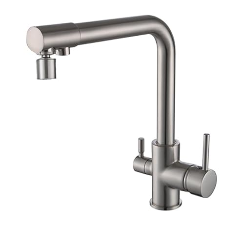 3-in-1-Wasserhahn Küchenspüle Schale Becken Heißer und kaltes Wasserhahn, schwarzer Dual-Modus LWX 3-in-1-Wasserhahn Küchenspüle Schale Becken Heißer und kaltes Wasserhahn, schwarzer Dual-Modus LWX von YCVAWEOD