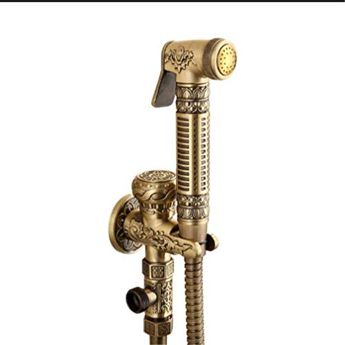 Antike Messinghand gehaltenes Bidet Spray Duschset Kupfer Bidet Sprühgerät Lanos Toilette Bidet Wasserhahn Taillierpistole LWX von YCVAWEOD