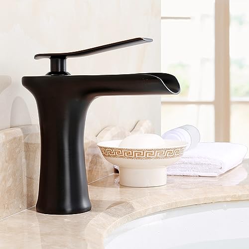 Antique Messing Badezimmer Haken Heiße kalte Vintage Single -Hebel -Becken Tap Retro Mixer Tap Badewaschbecken Antiquitäten (Heigu) (Heigu) LWX von YCVAWEOD