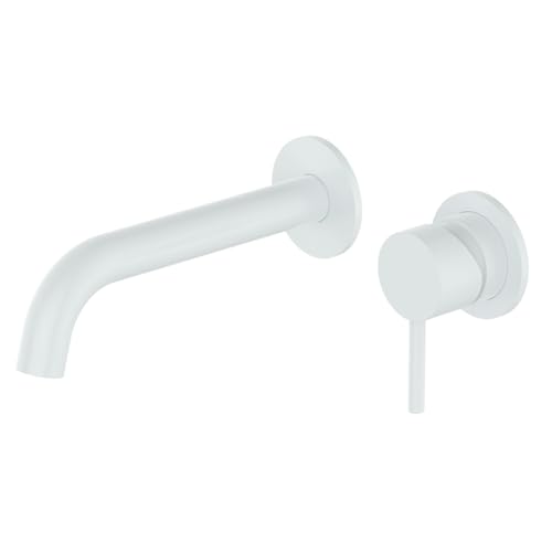 Bad Waschbecken Zapfhacker Mixer Wand montiert 2 Löcher heiß und kaltes Messing Einergriff versteckter Badezimmerbeckenmixer Tippen Sie gebürstete Nickel LWX Bad Waschbecken Zapfhacker Mixer Wand montiert 2 Löcher heiß und kaltes Messing Einergriff versteckter Badezimmerbeckenmixer Tippen Sie gebürstete Nickel LWX von YCVAWEOD